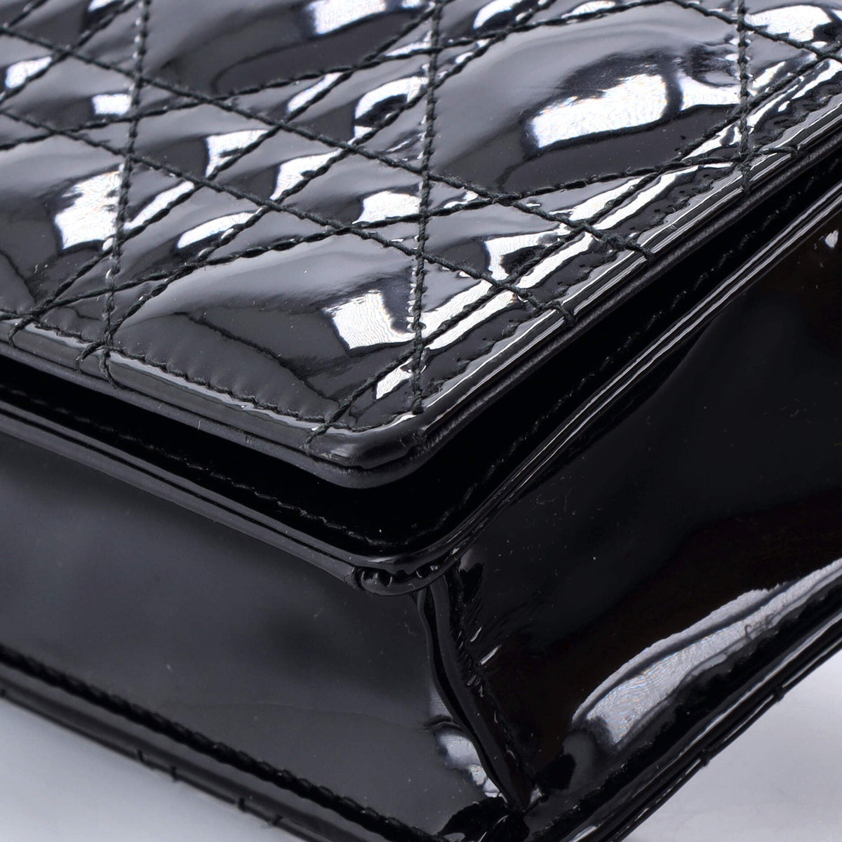 Lady Dior Clutch on Chain Cannage Quilt Patent