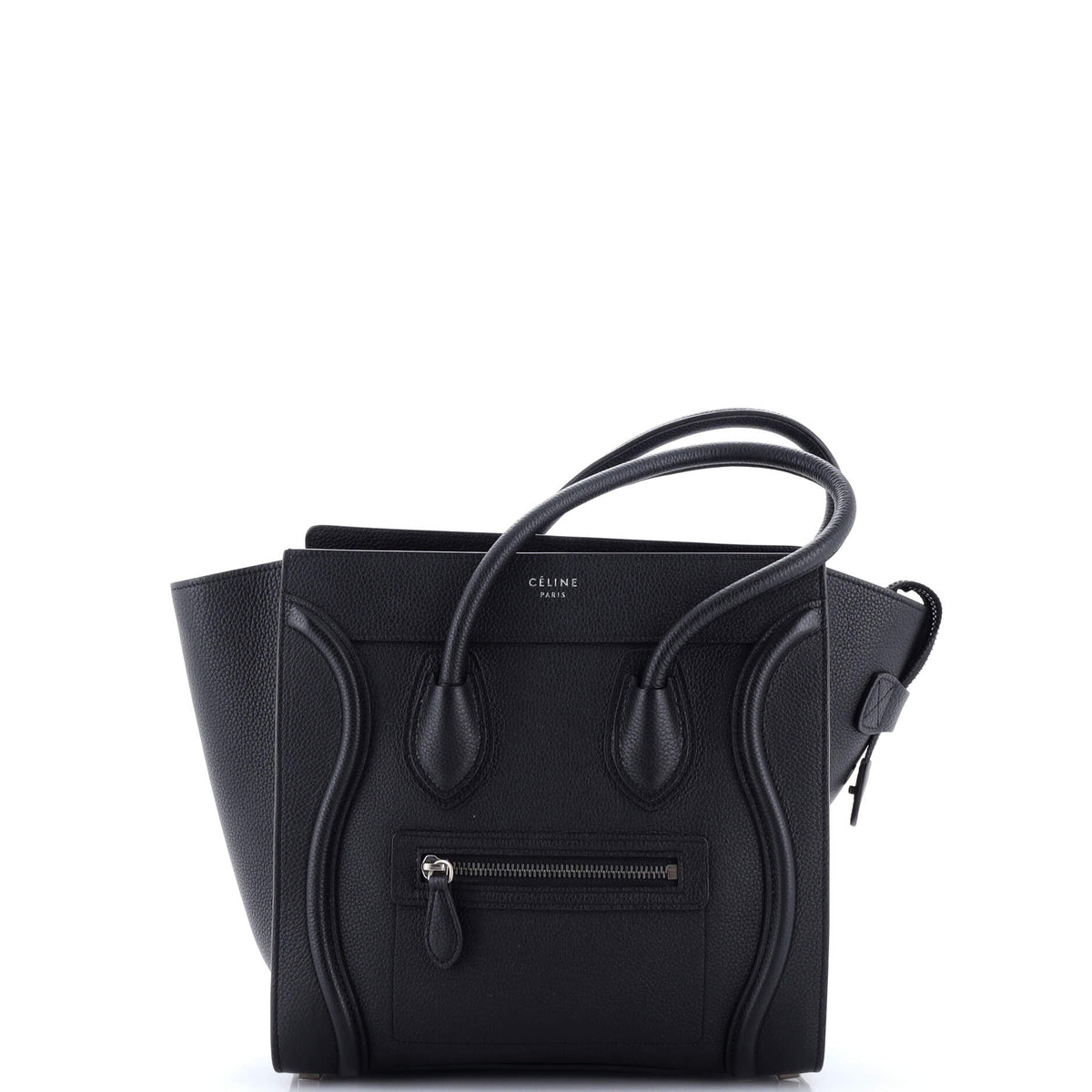 Luggage Bag Grainy Leather Micro
