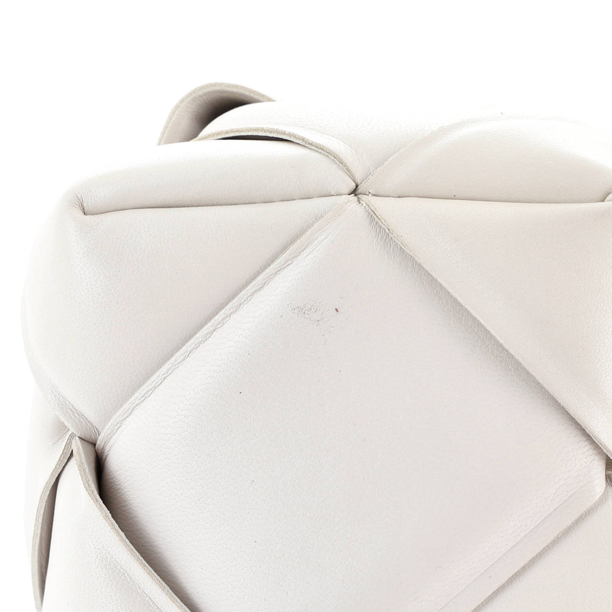 Top Handle Shoulder Bag Padded Maxi Intrecciato Leather
