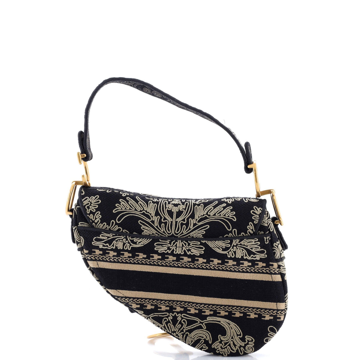 Saddle Bag Logo Embroidered Canvas Medium