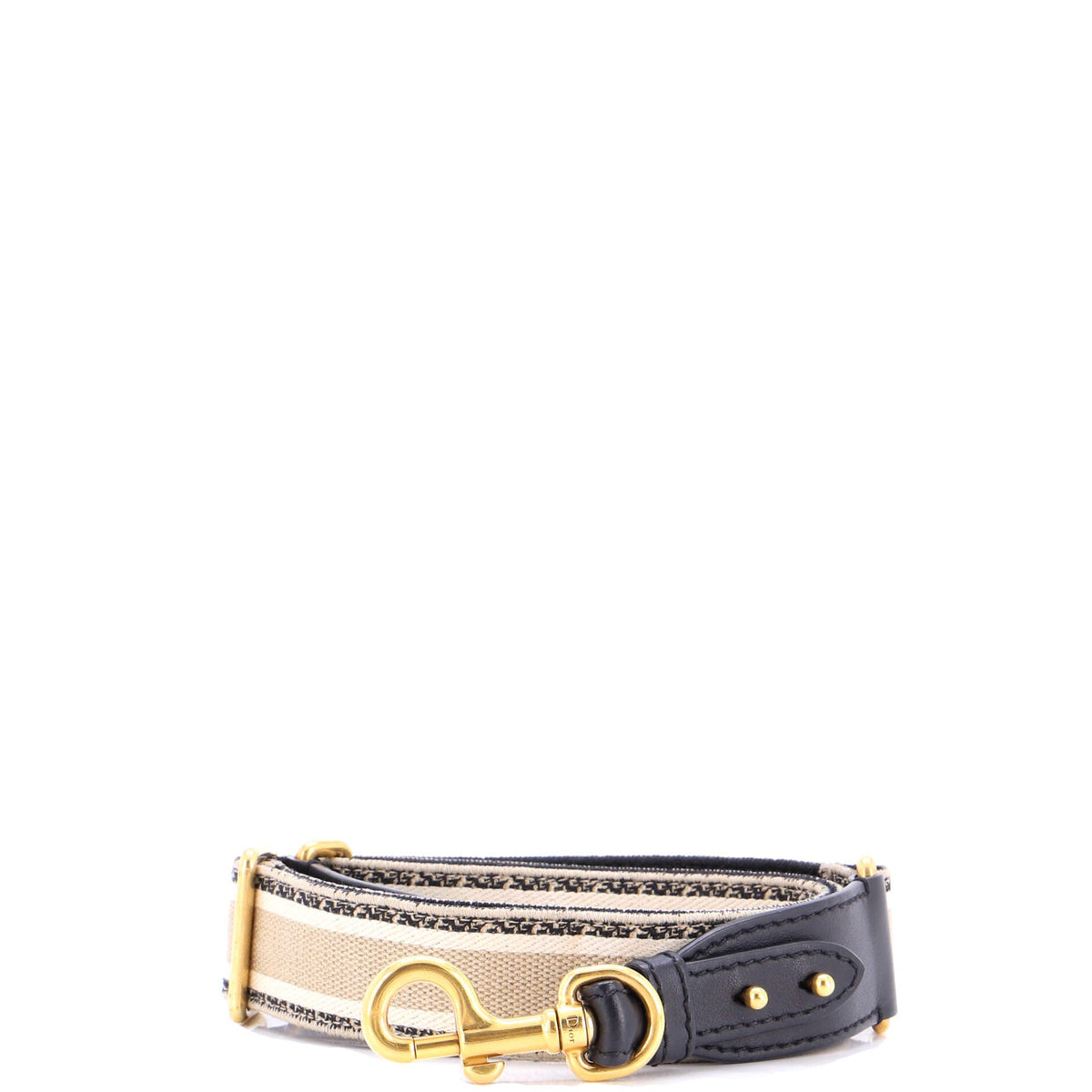 Logo Shoulder Strap Embroidered Canvas Thin