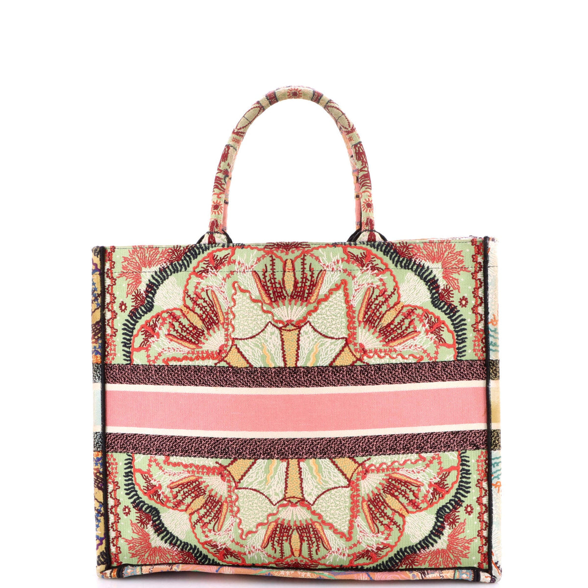 Book Tote Embroidered Canvas Large