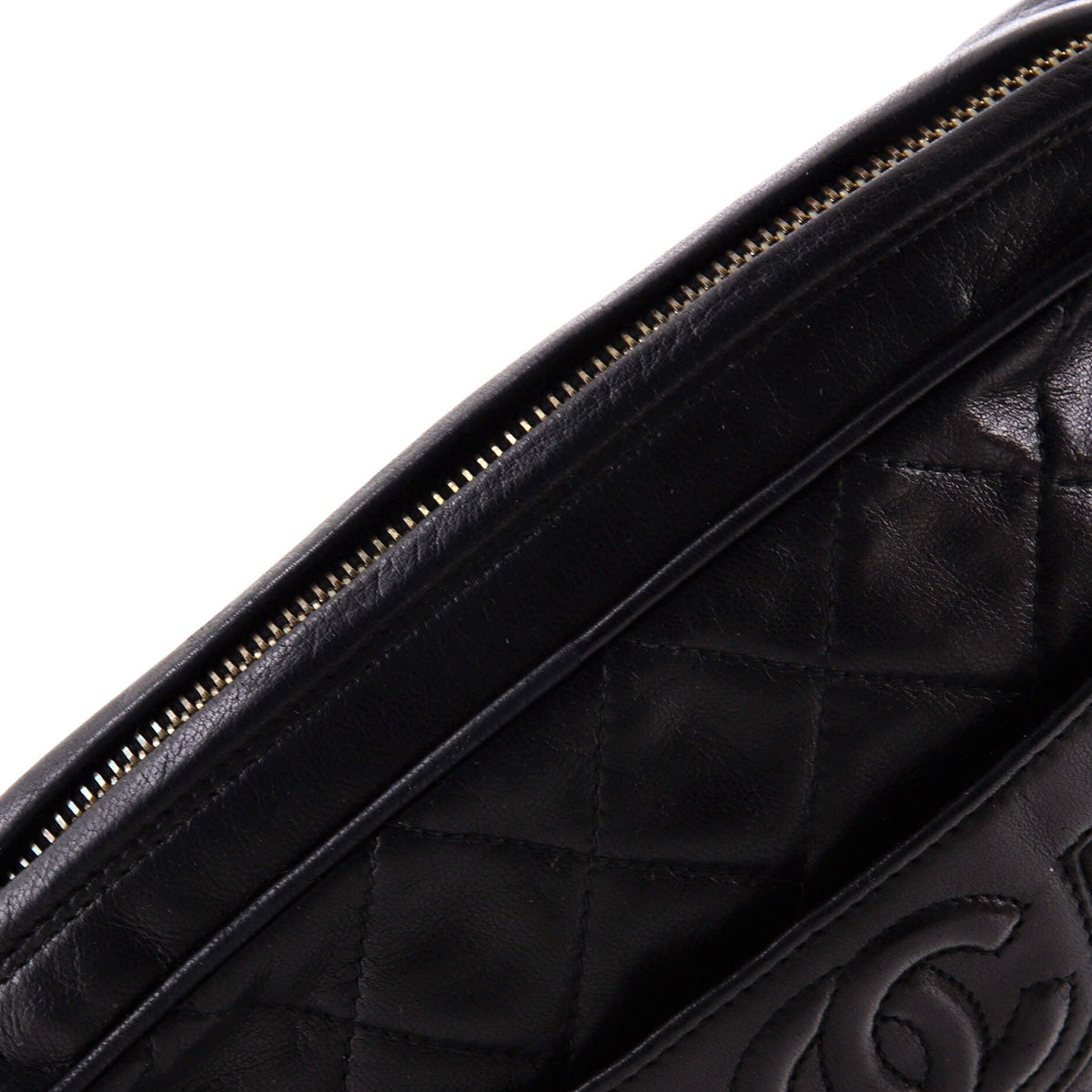 Vintage Camera Tassel Bag Quilted Leather Medium