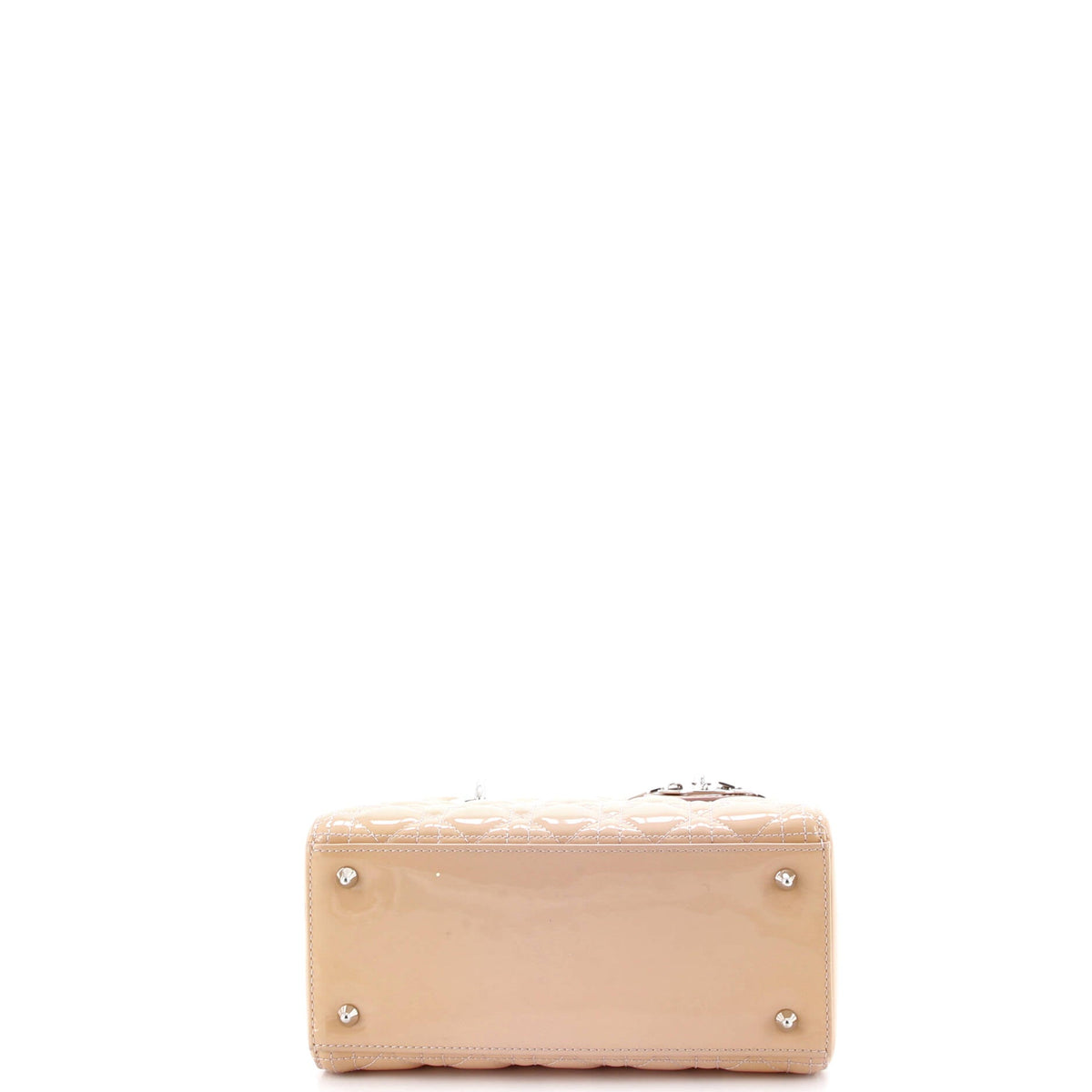 Lady Dior Bag Cannage Quilt Patent Medium