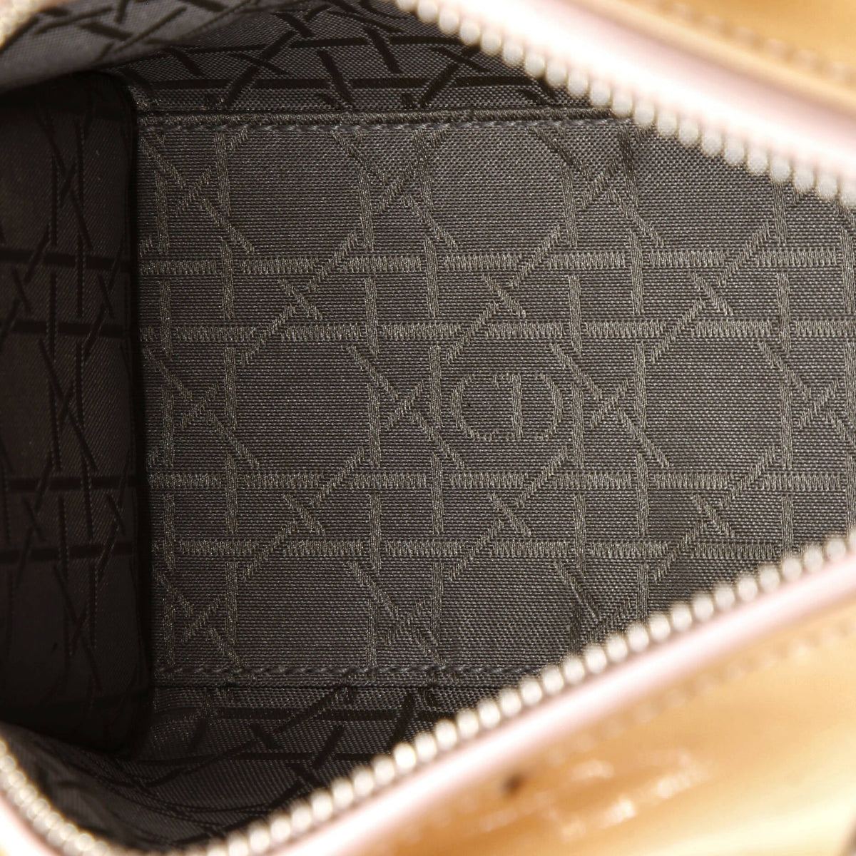 Lady Dior Bag Cannage Quilt Patent Medium