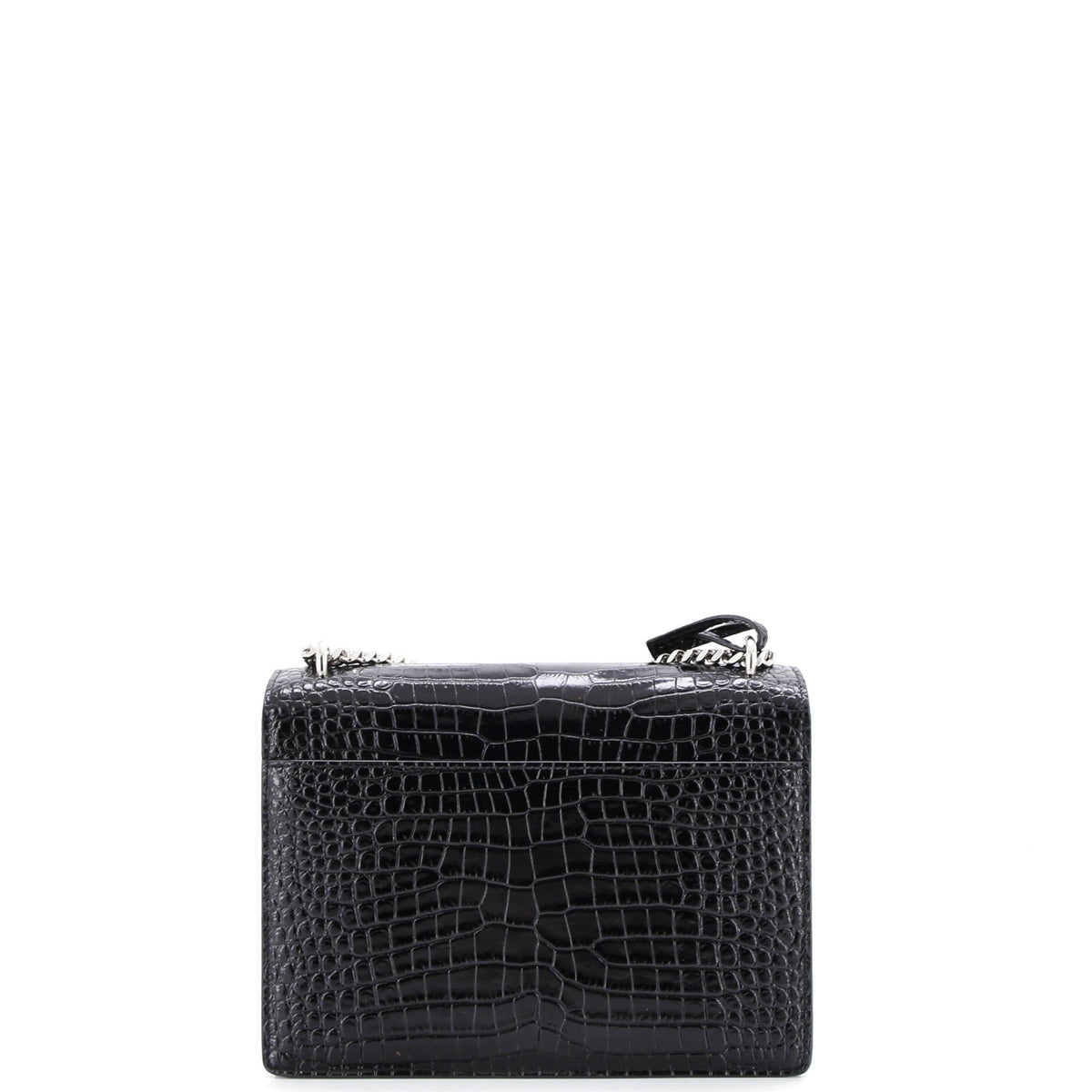 Sunset Crossbody Bag Crocodile Embossed Leather Medium