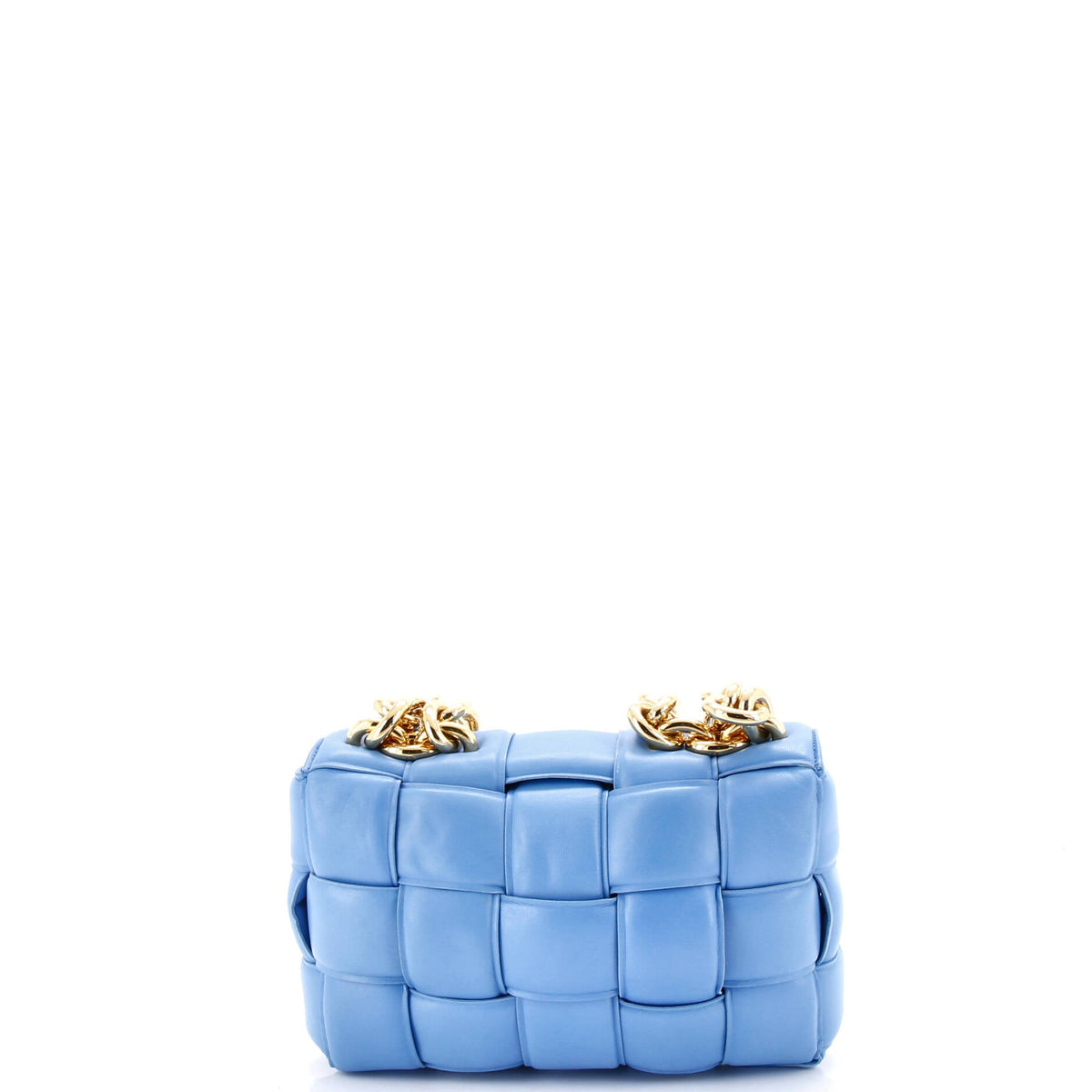 Cassette Chain Crossbody Bag Padded Maxi Intrecciato Leather