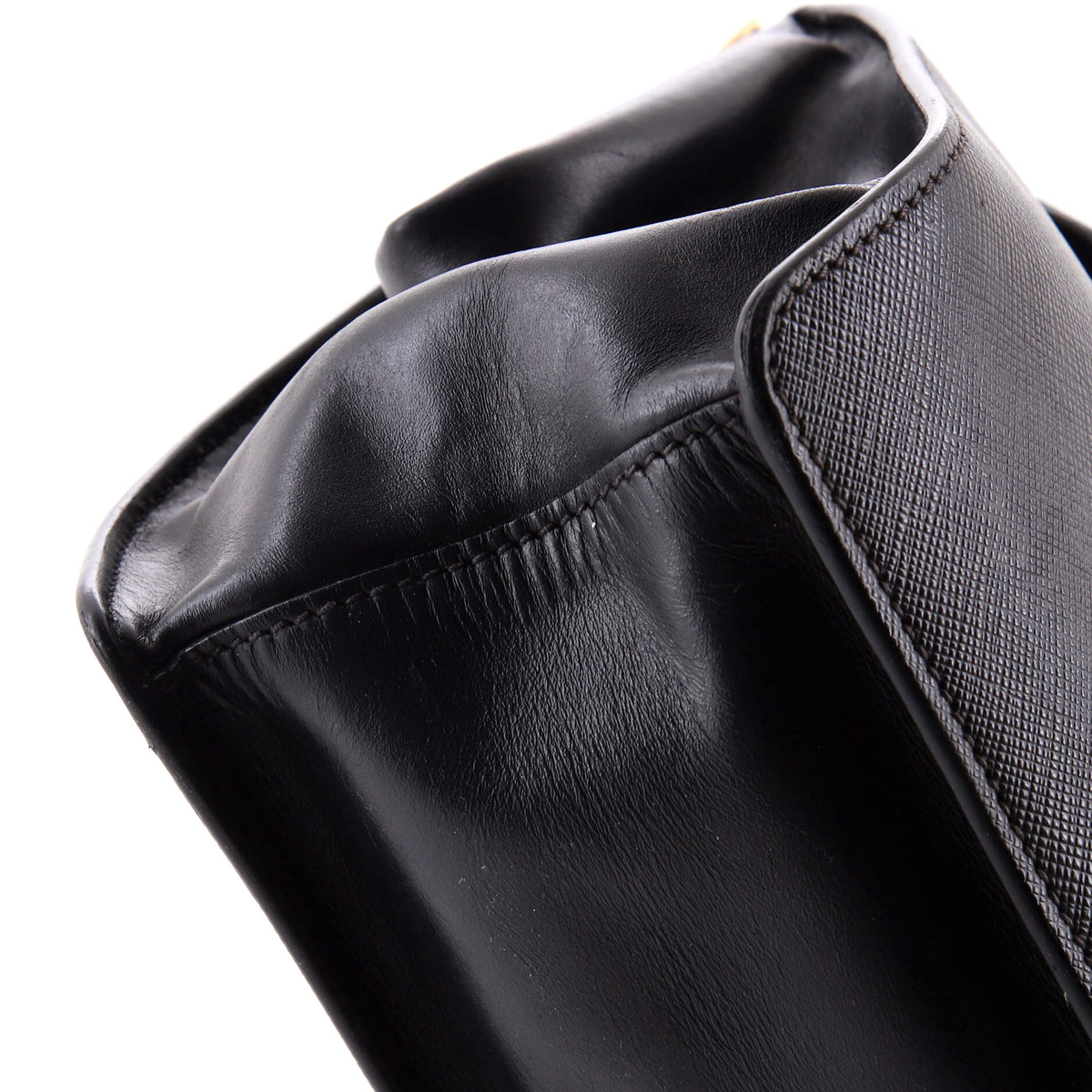 Light Frame Shoulder Bag Saffiano Leather Small