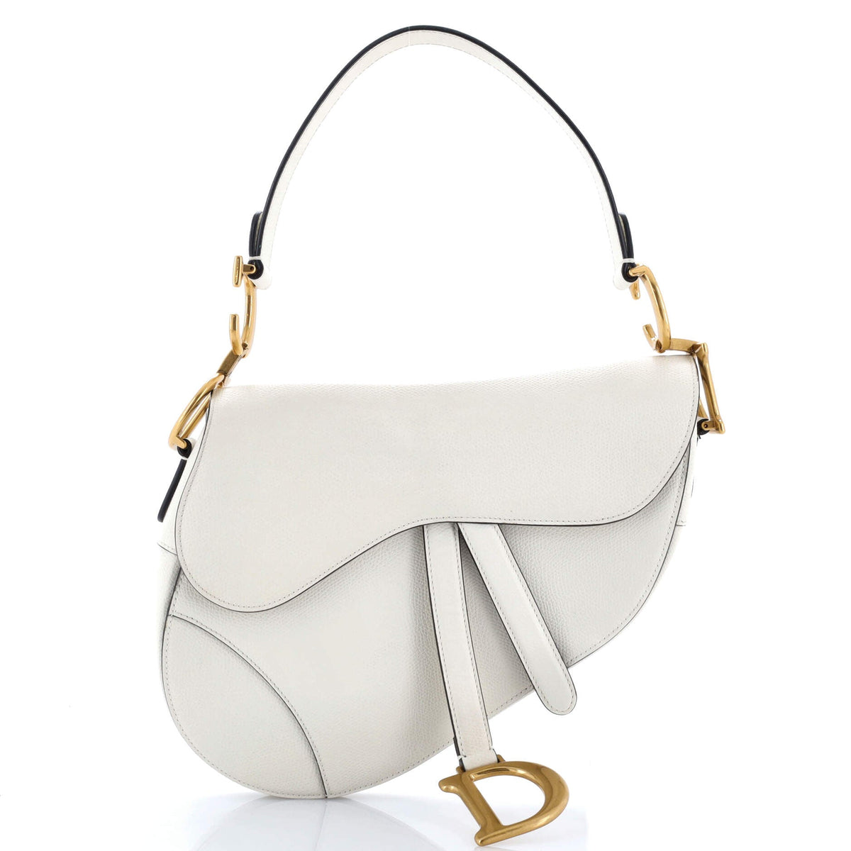 Saddle Handbag Leather Medium