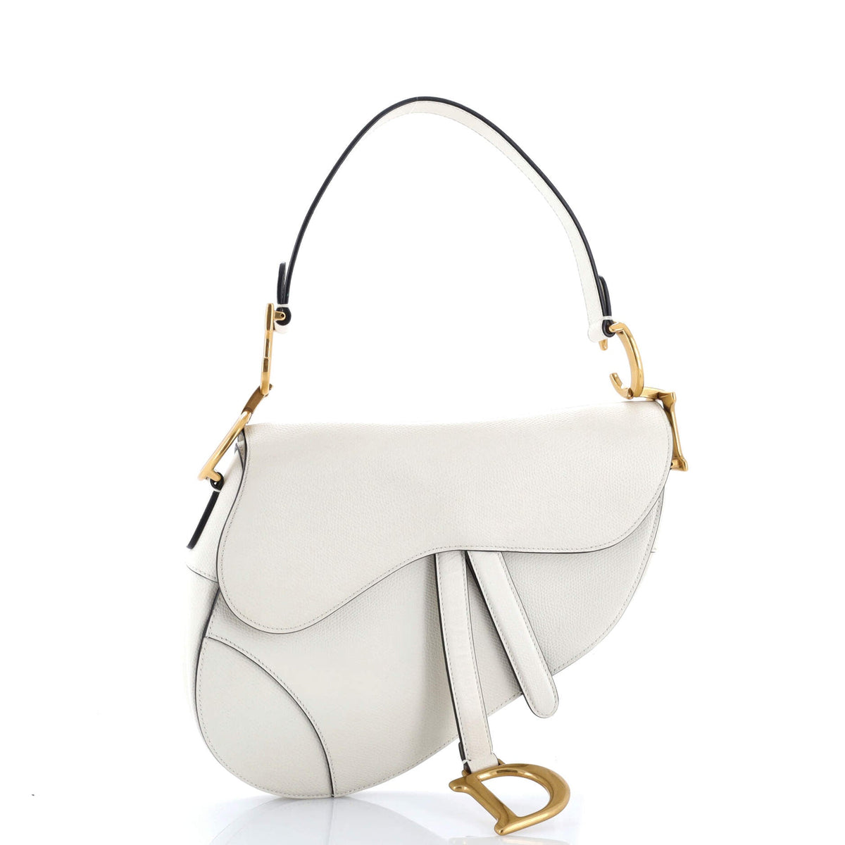 Saddle Handbag Leather Medium