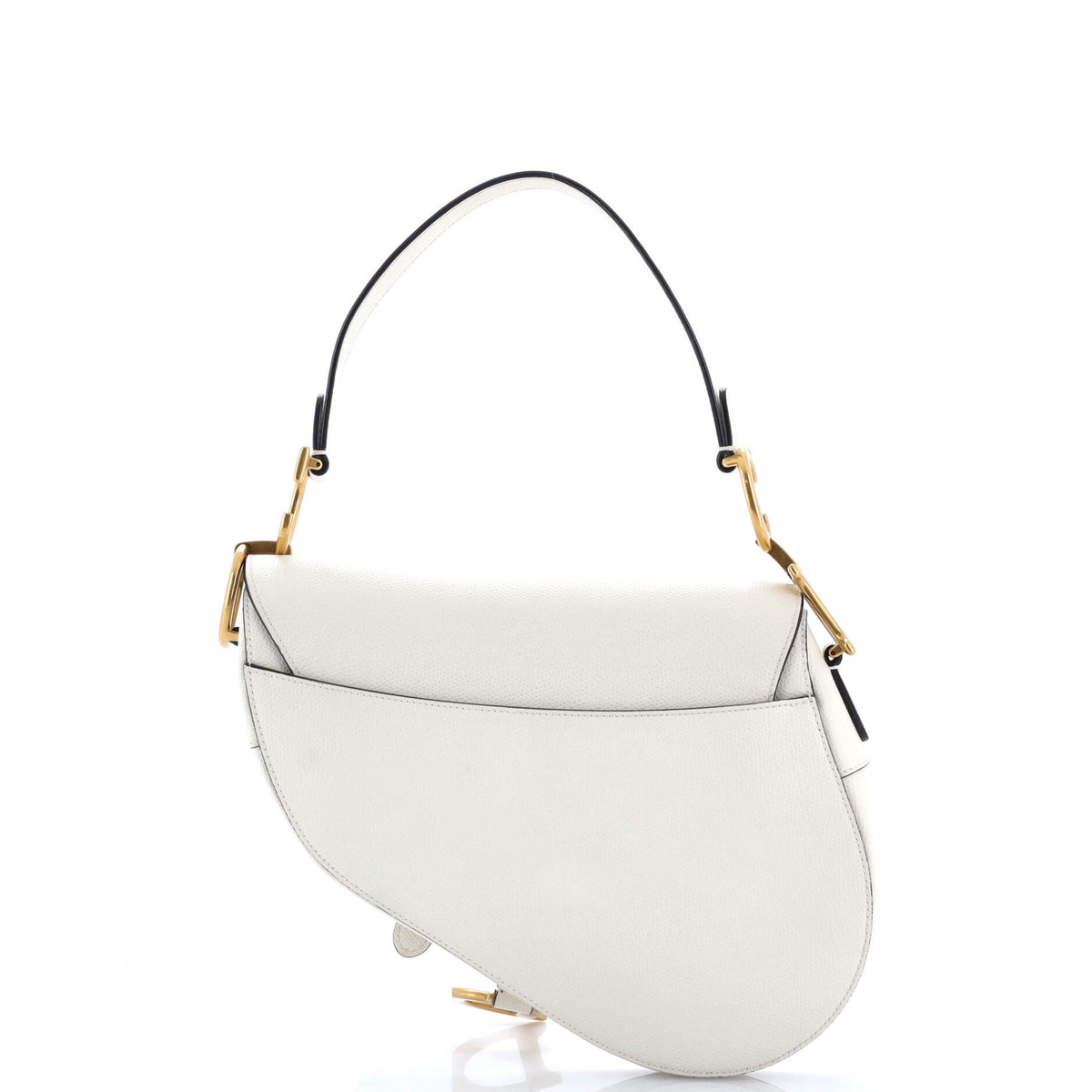 Saddle Handbag Leather Medium
