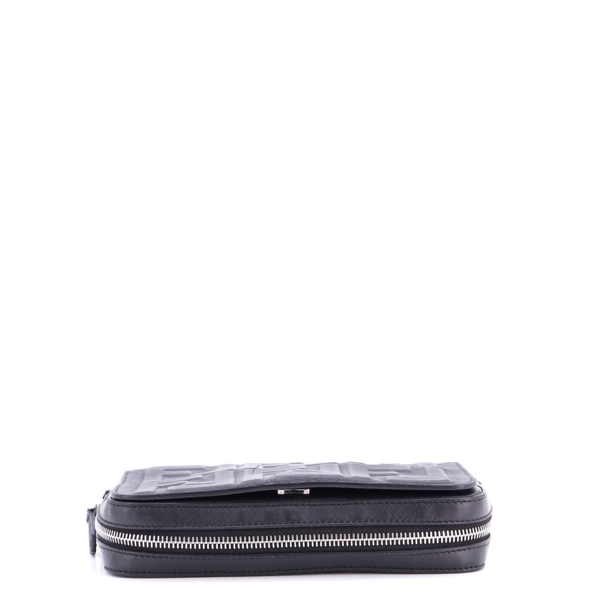 Expandable Flap Bag Zucca Embossed Leather