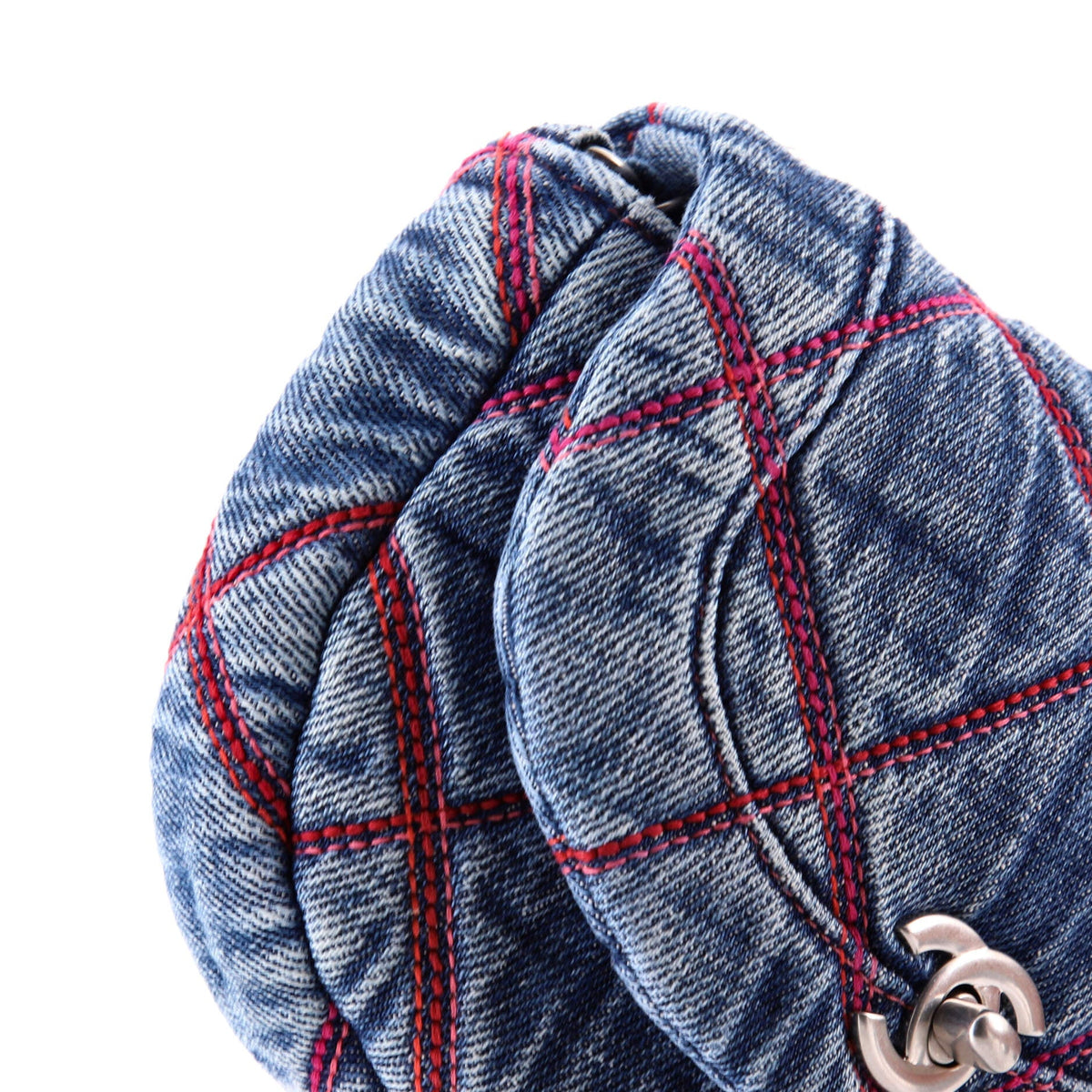 Coco Beach Messenger Bag Quilted Denim Mini