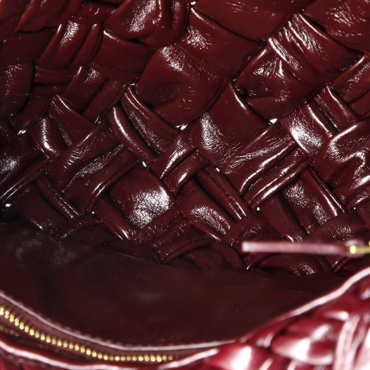 Kalimero Citta Shoulder Bag Intrecciato Plisse Leather