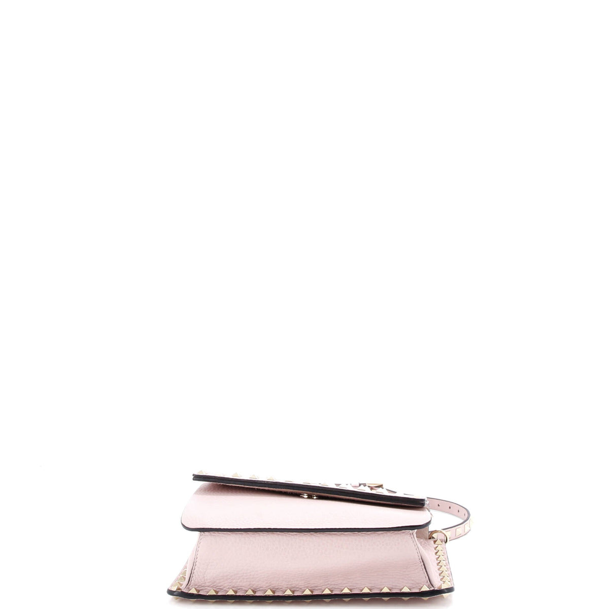 Rockstud Front Handle Flap Bag Leather Small