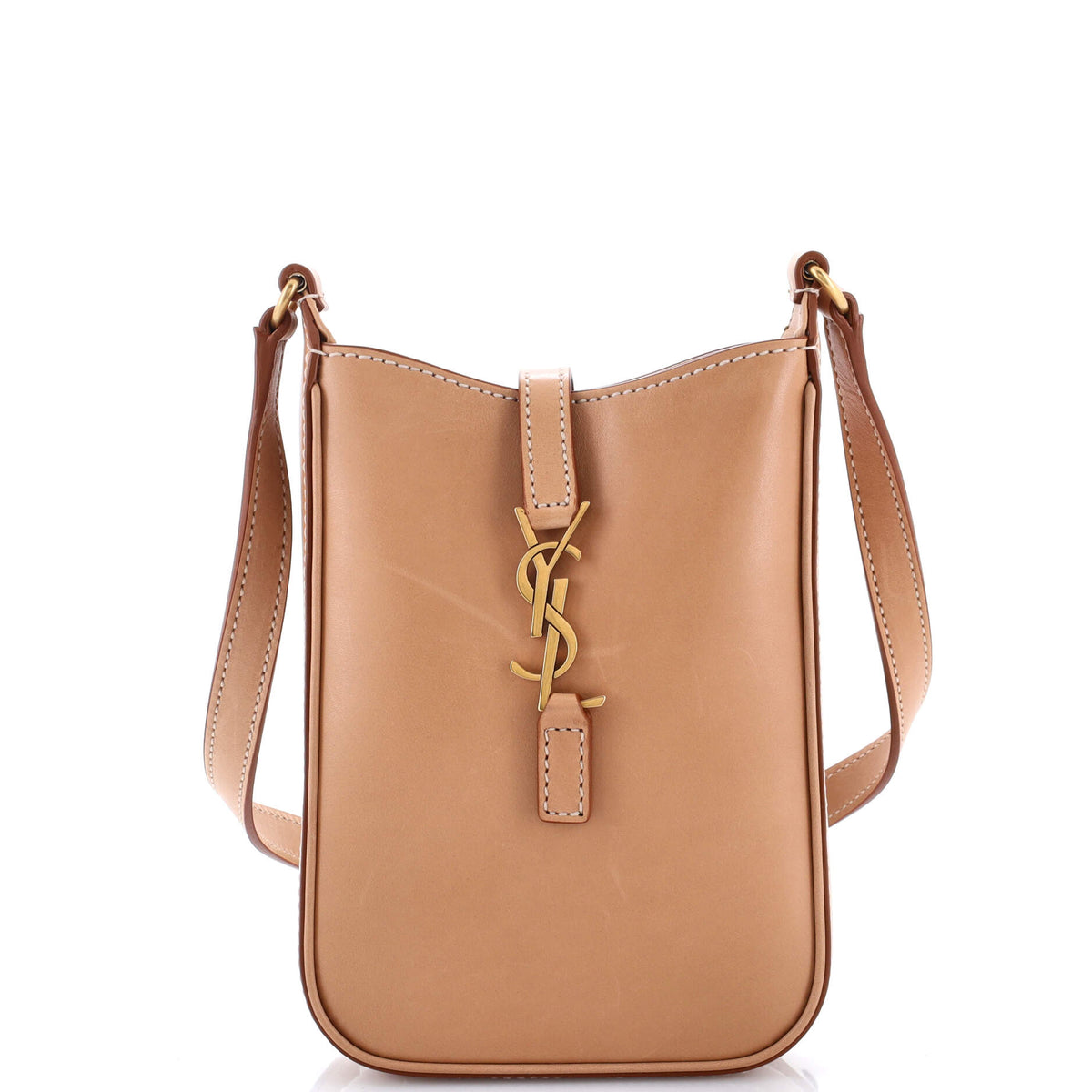 Le 5 a 7 Vertical Shoulder Bag Leather Mini
