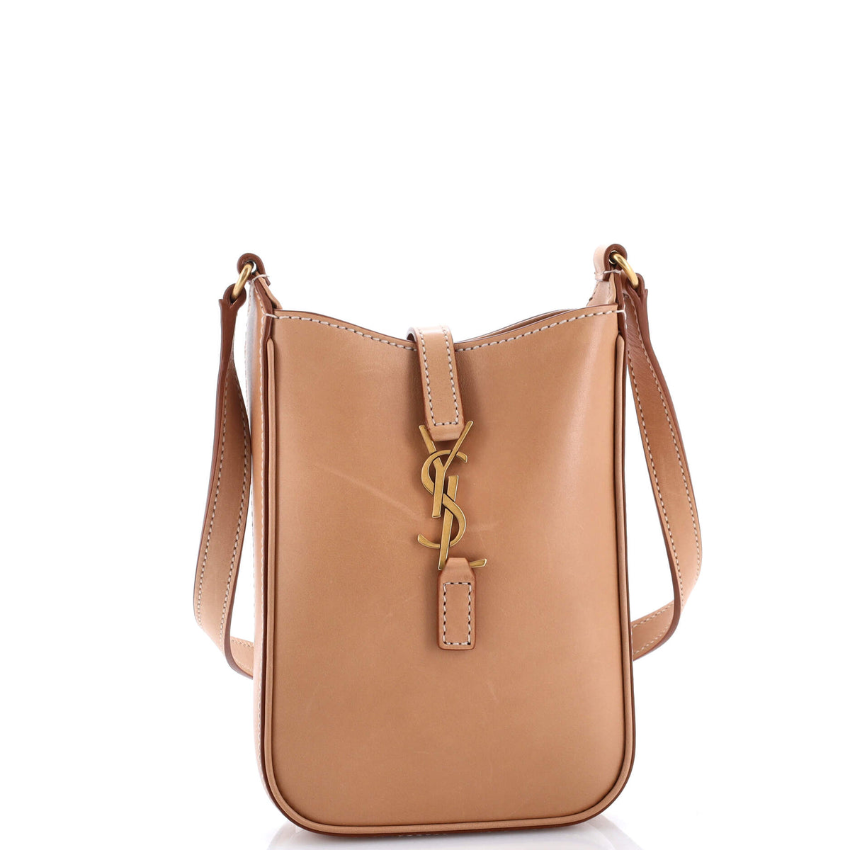 Le 5 a 7 Vertical Shoulder Bag Leather Mini