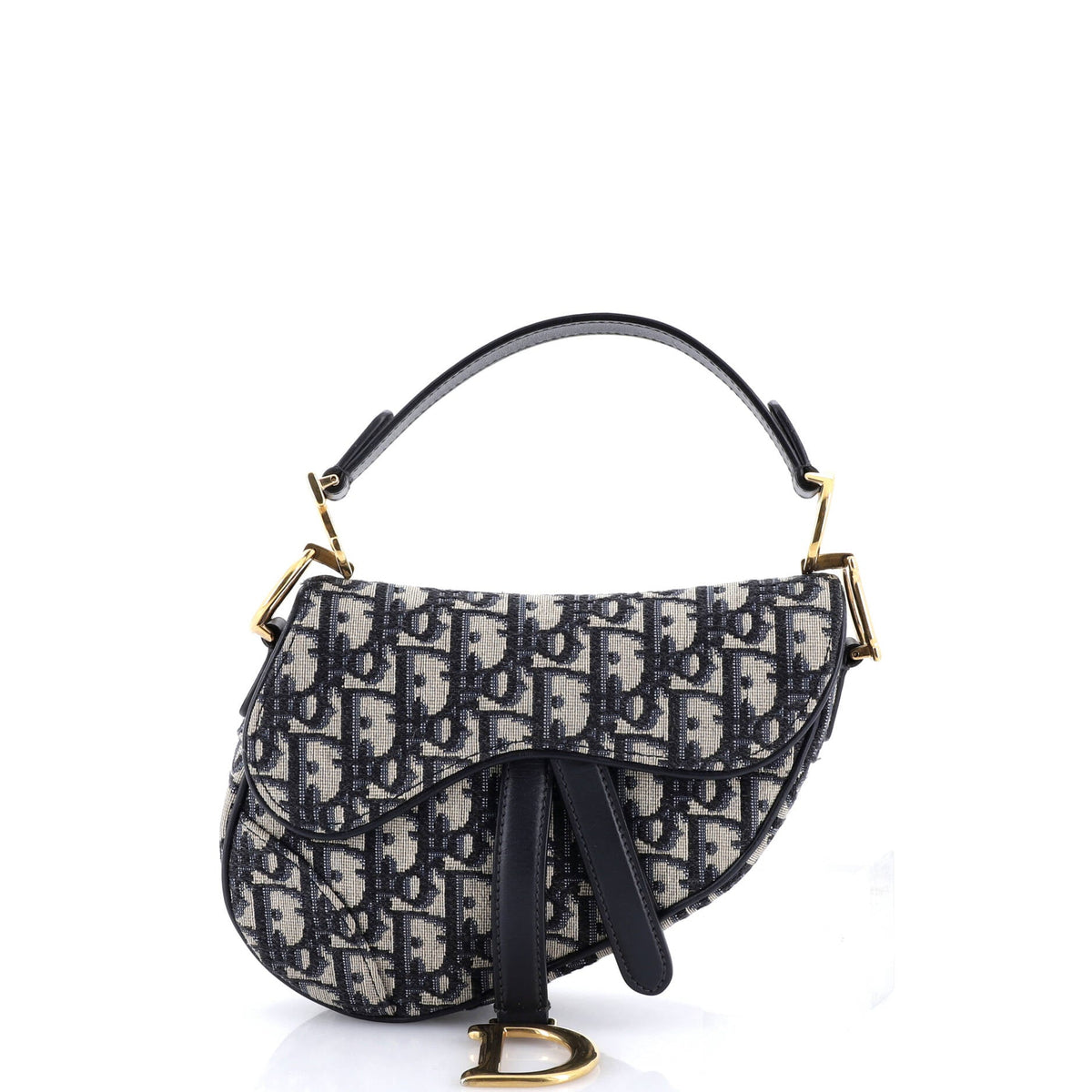 Saddle Handbag Oblique Canvas Mini