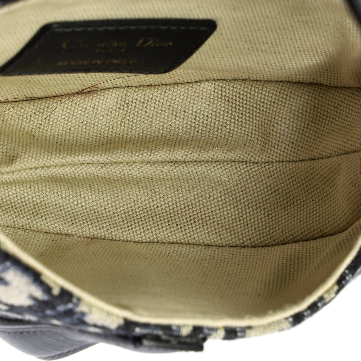 Saddle Handbag Oblique Canvas Mini