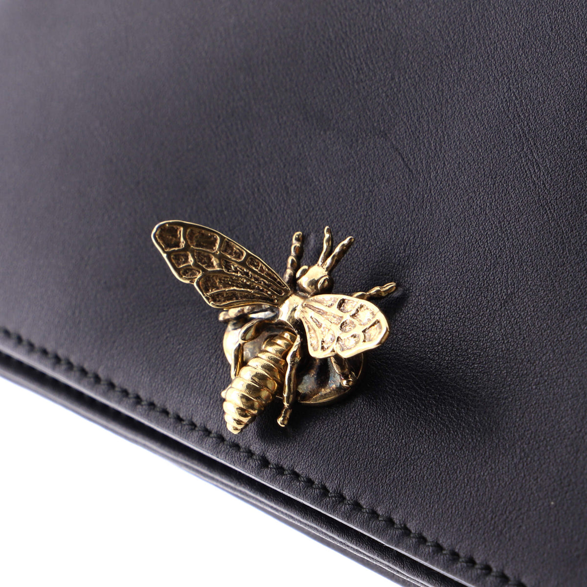 Bee Clutch Leather