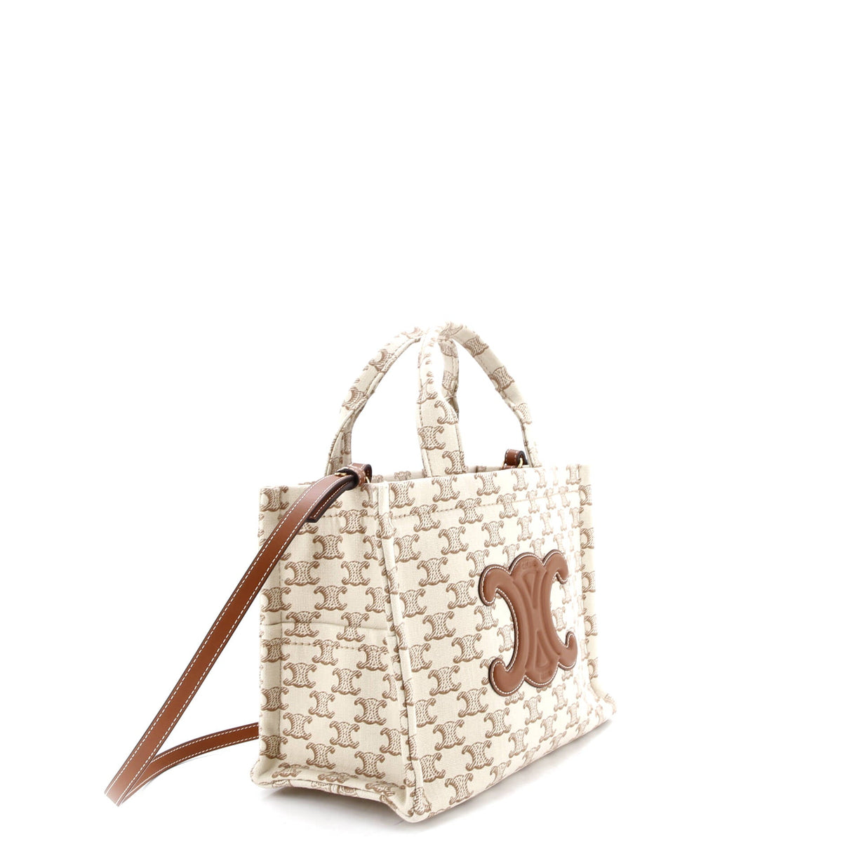 Cabas Thais Tote Triomphe Printed Canvas Small