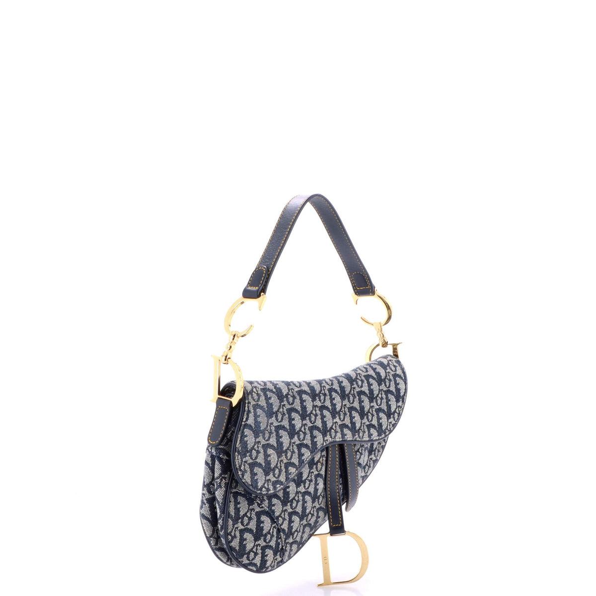 Vintage Saddle Bag Diorissimo Canvas Medium