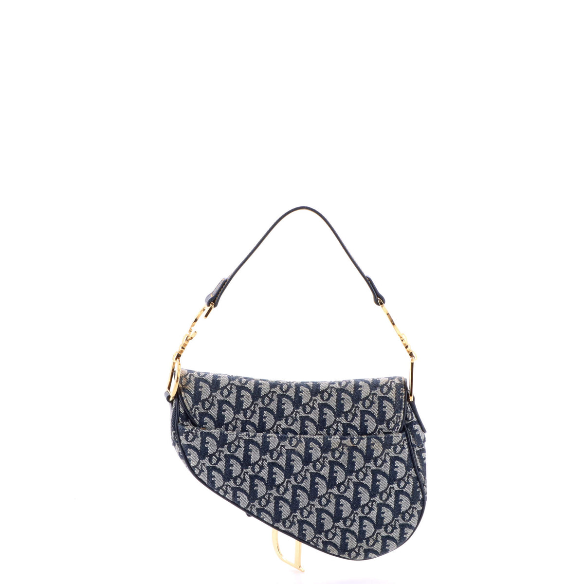 Vintage Saddle Bag Diorissimo Canvas Medium