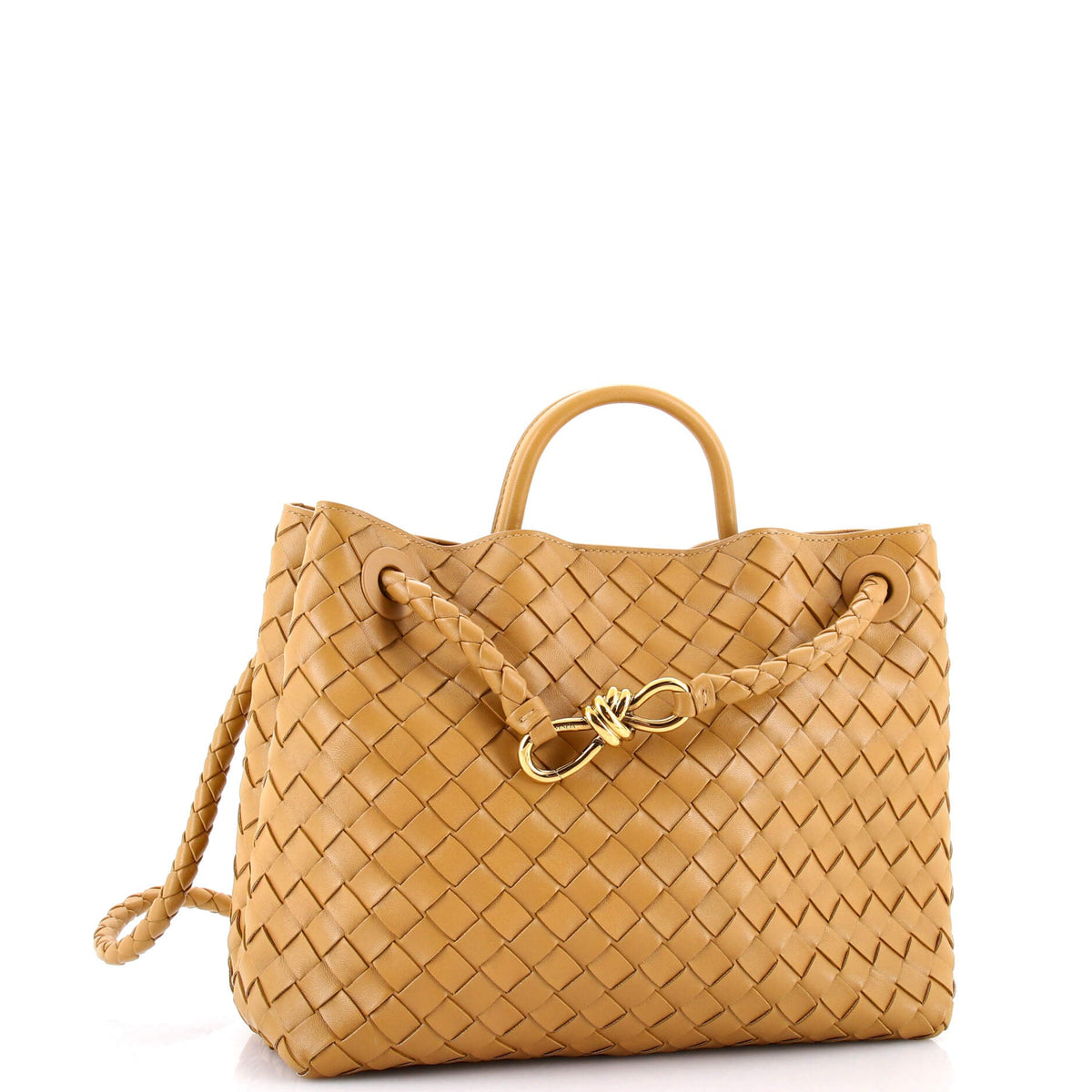 Andiamo Top Handle Bag Intrecciato Nappa Medium