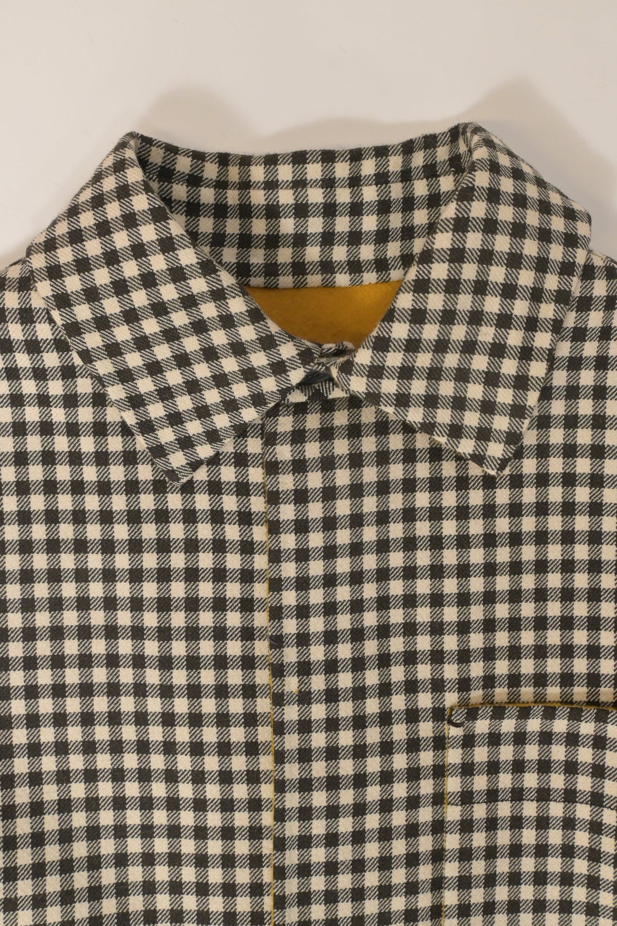 Fendi Check Coat in Brown Wool