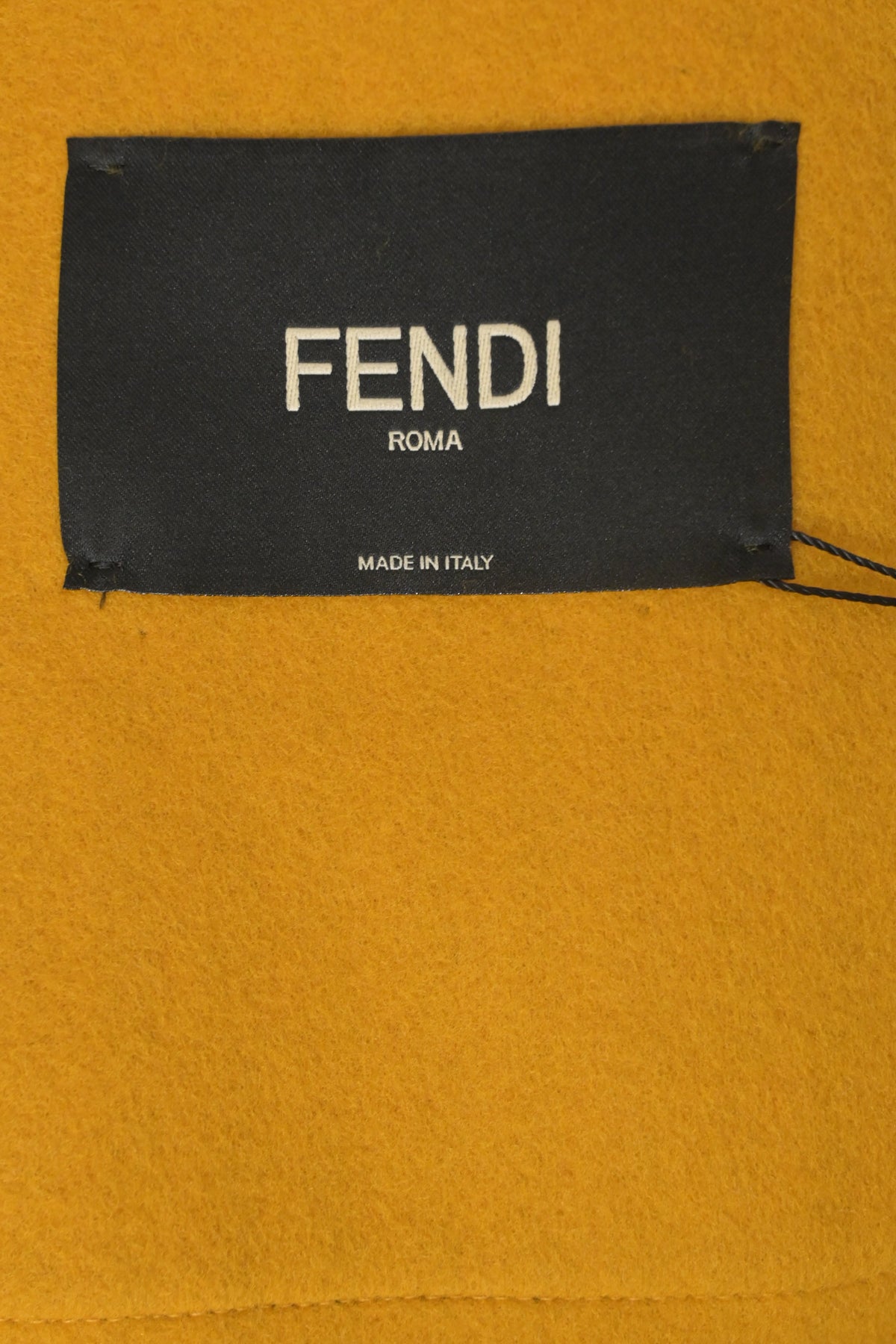 Fendi Check Coat in Brown Wool