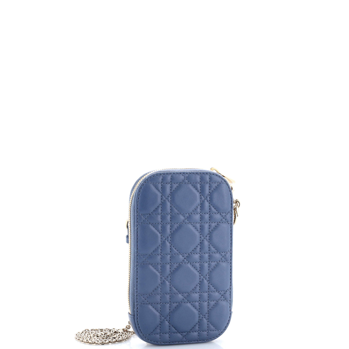 Lady Dior Phone Holder on Chain Cannage Quilt Lambskin