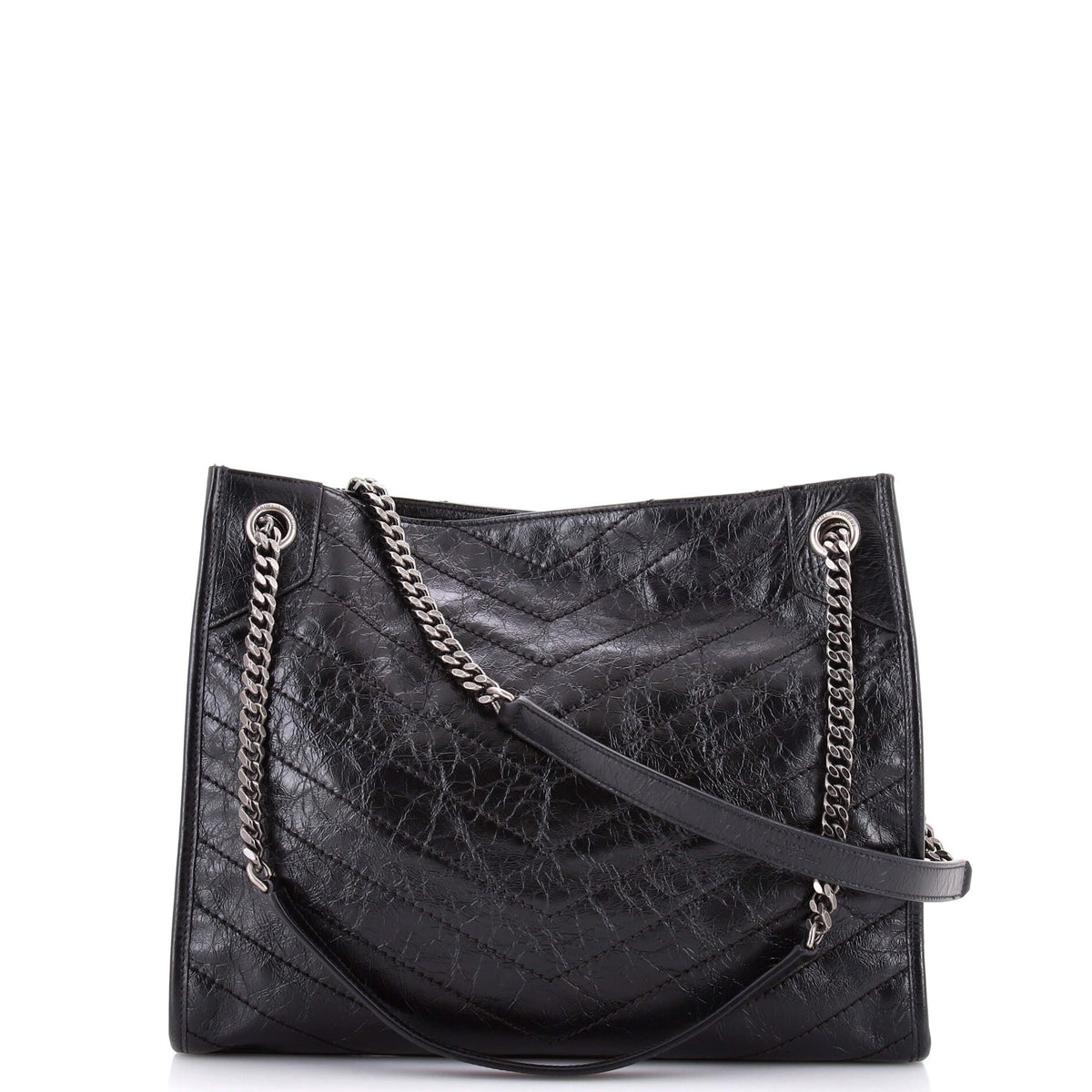 Niki Shopping Tote Matelasse Chevron Leather Medium