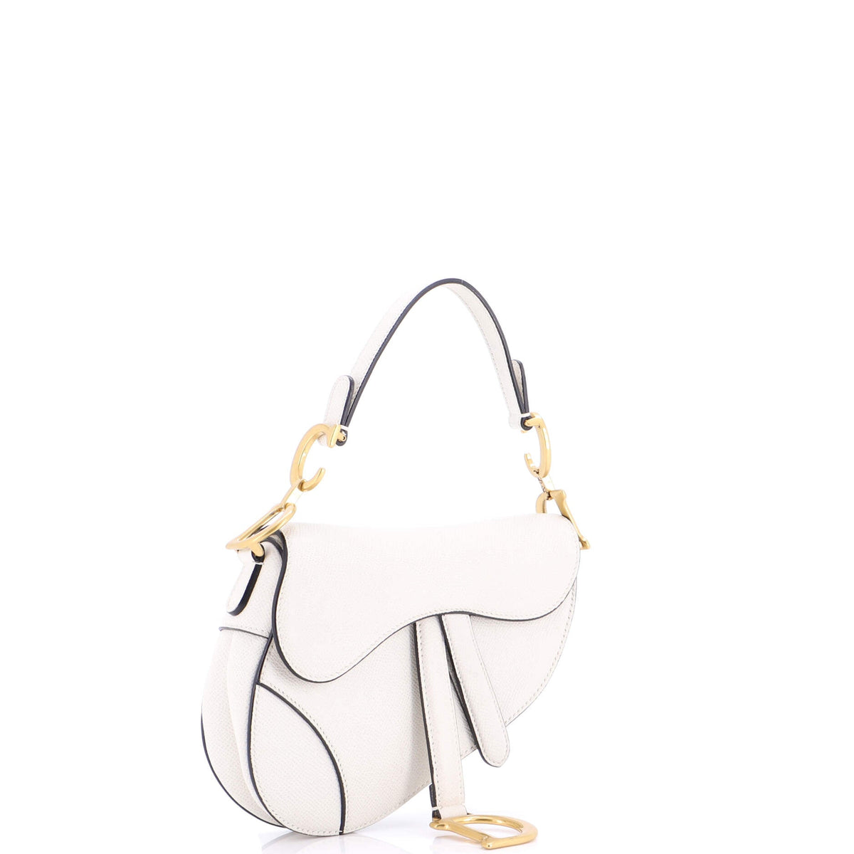 Saddle Handbag Leather Mini