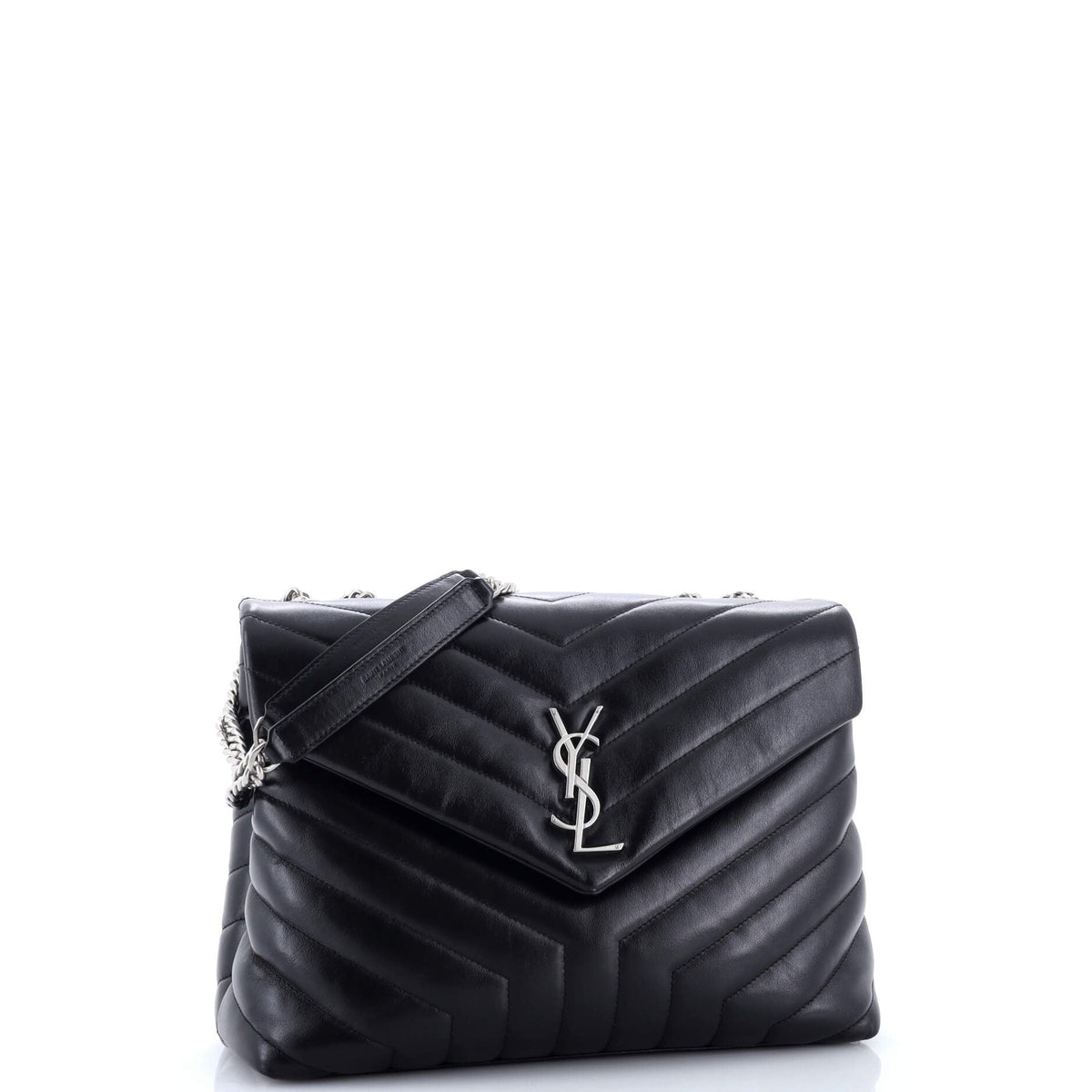Loulou Shoulder Bag Matelasse Chevron Leather Medium