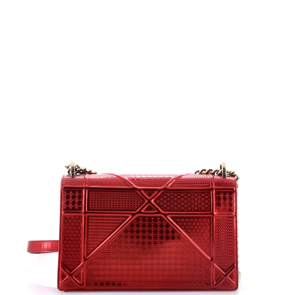 Diorama Flap Bag Cannage Embossed Calfskin Medium