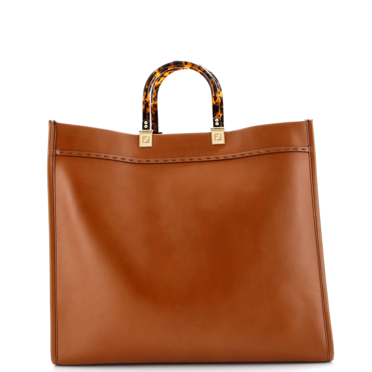 Sunshine Shopper Tote Leather Large