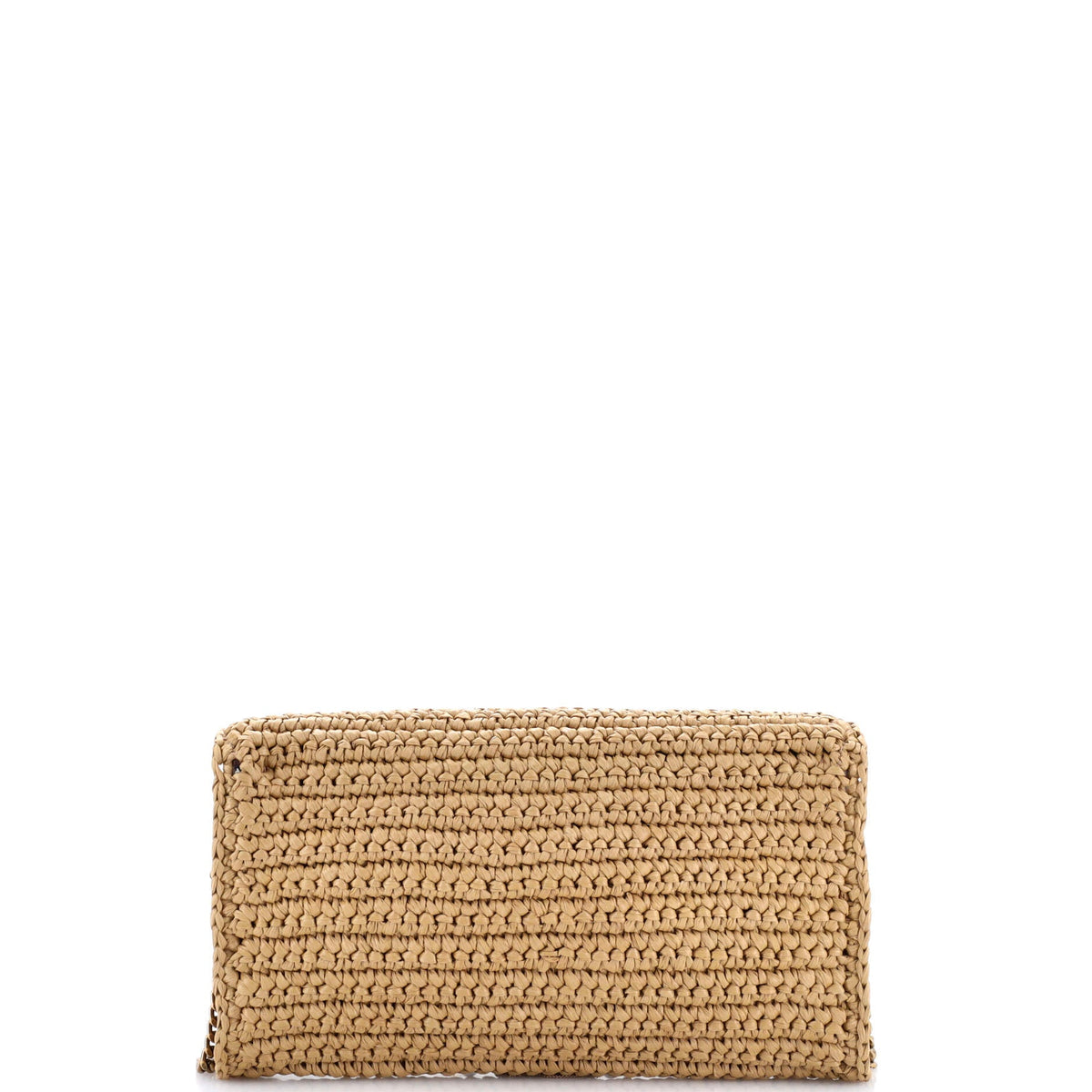 Kate 99 Tassel Flap Bag Woven Raffia Medium