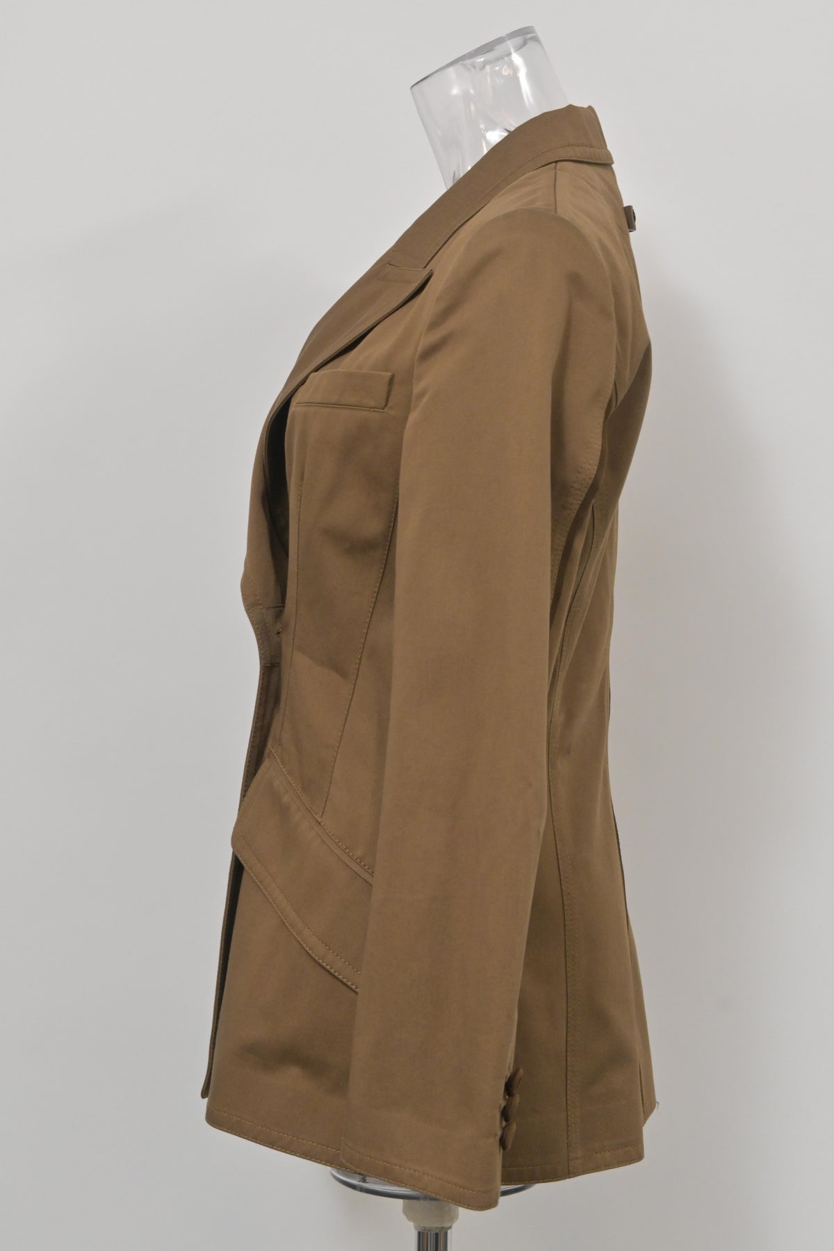 Fendi Double-Breasted Blazer in Brown Cotton