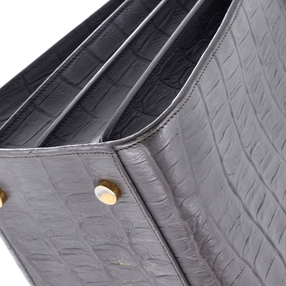 Sac de Jour Bag Crocodile Embossed Leather Medium