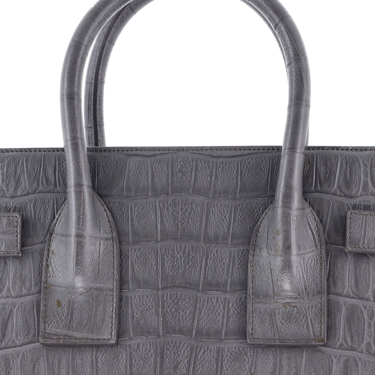 Sac de Jour Bag Crocodile Embossed Leather Medium