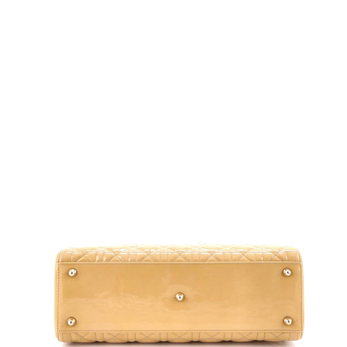 Lady Dior Bag Cannage Quilt Patent Large