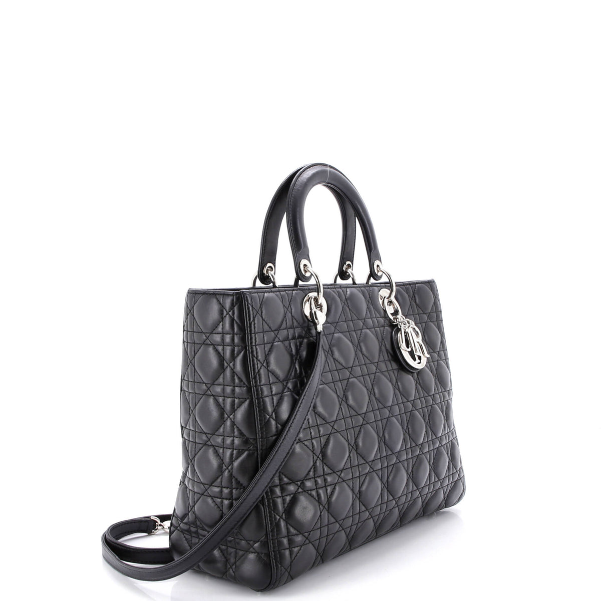 Lady Dior Bag Cannage Quilt Lambskin Large