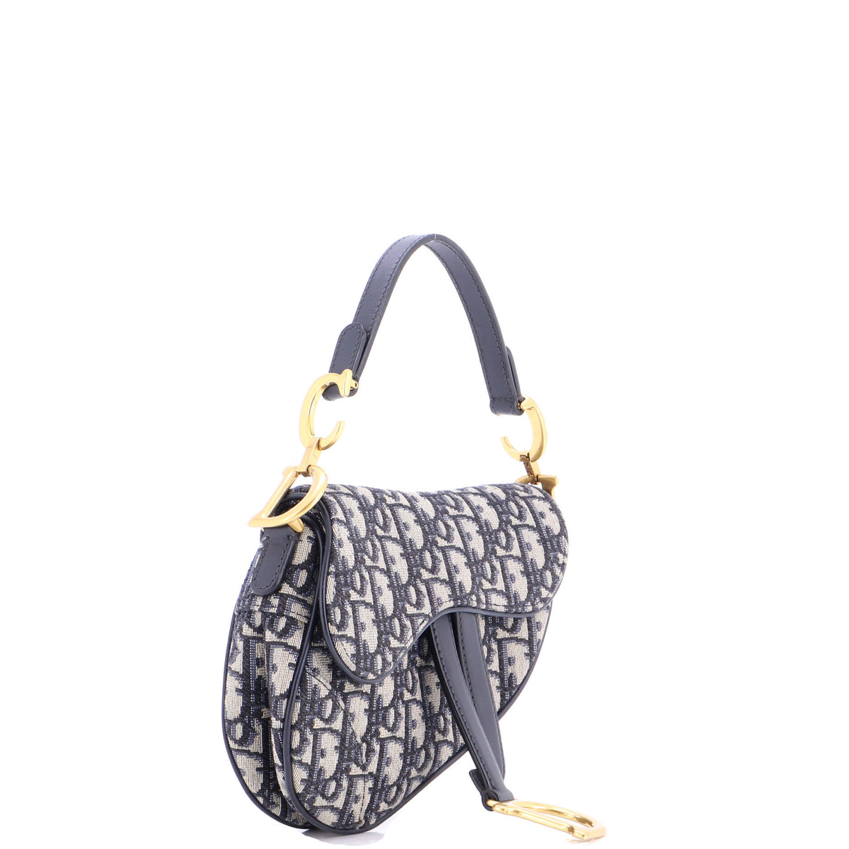 Saddle Handbag Oblique Canvas Mini