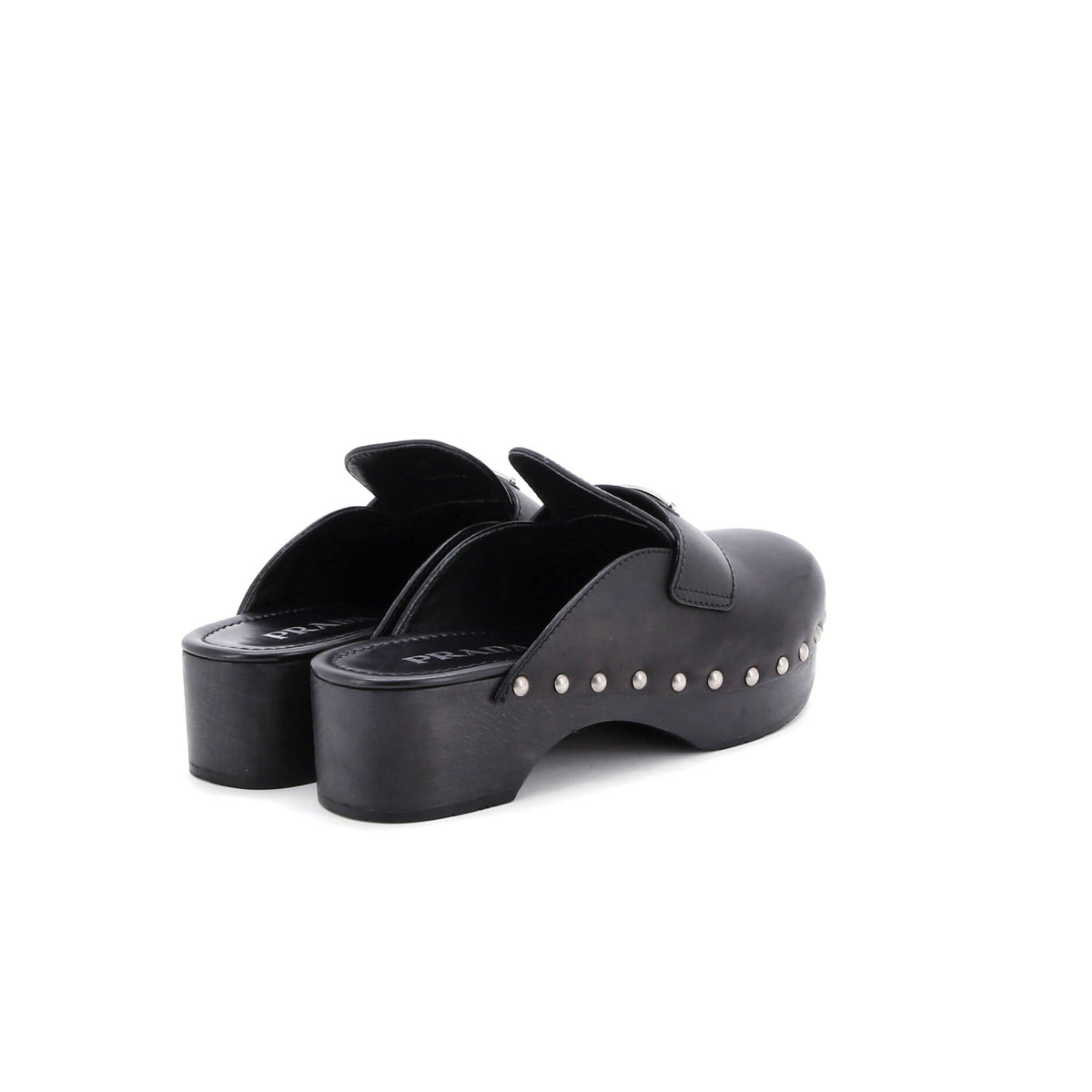 Women's Logo Mule Clogs Leather