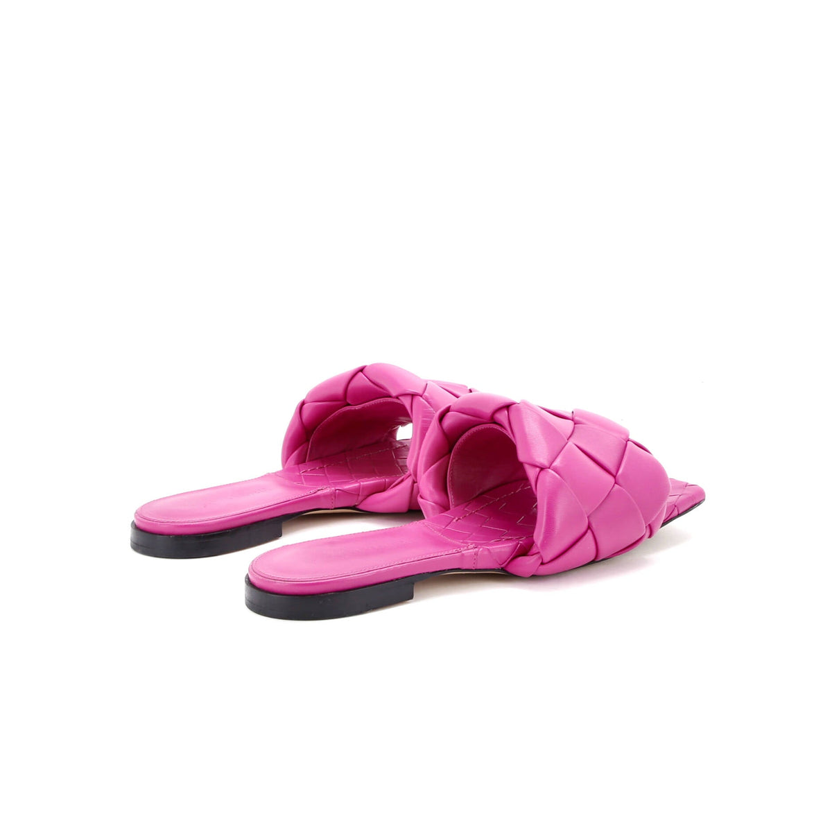 Women's Lido Flat Sandals Maxi Intrecciato Leather