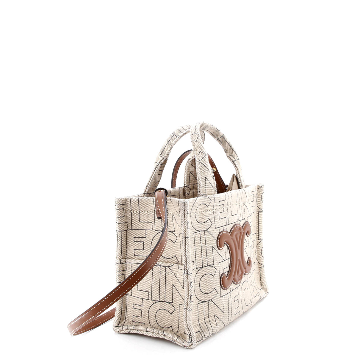 Cabas Thais Tote Triomphe Printed Canvas Small