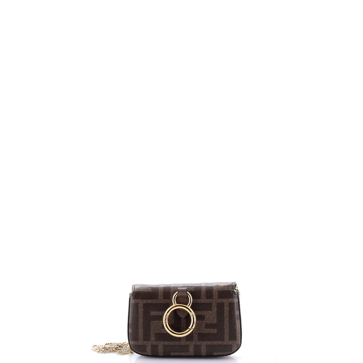 Chain Baguette Charm Bag Zucca Canvas Nano