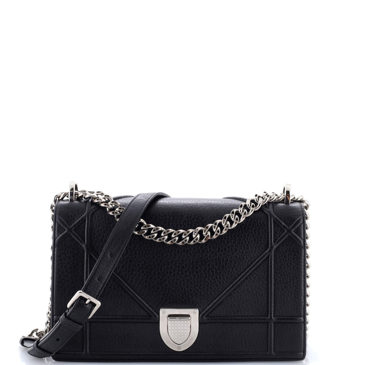 Diorama Flap Bag Grained Calfskin Medium