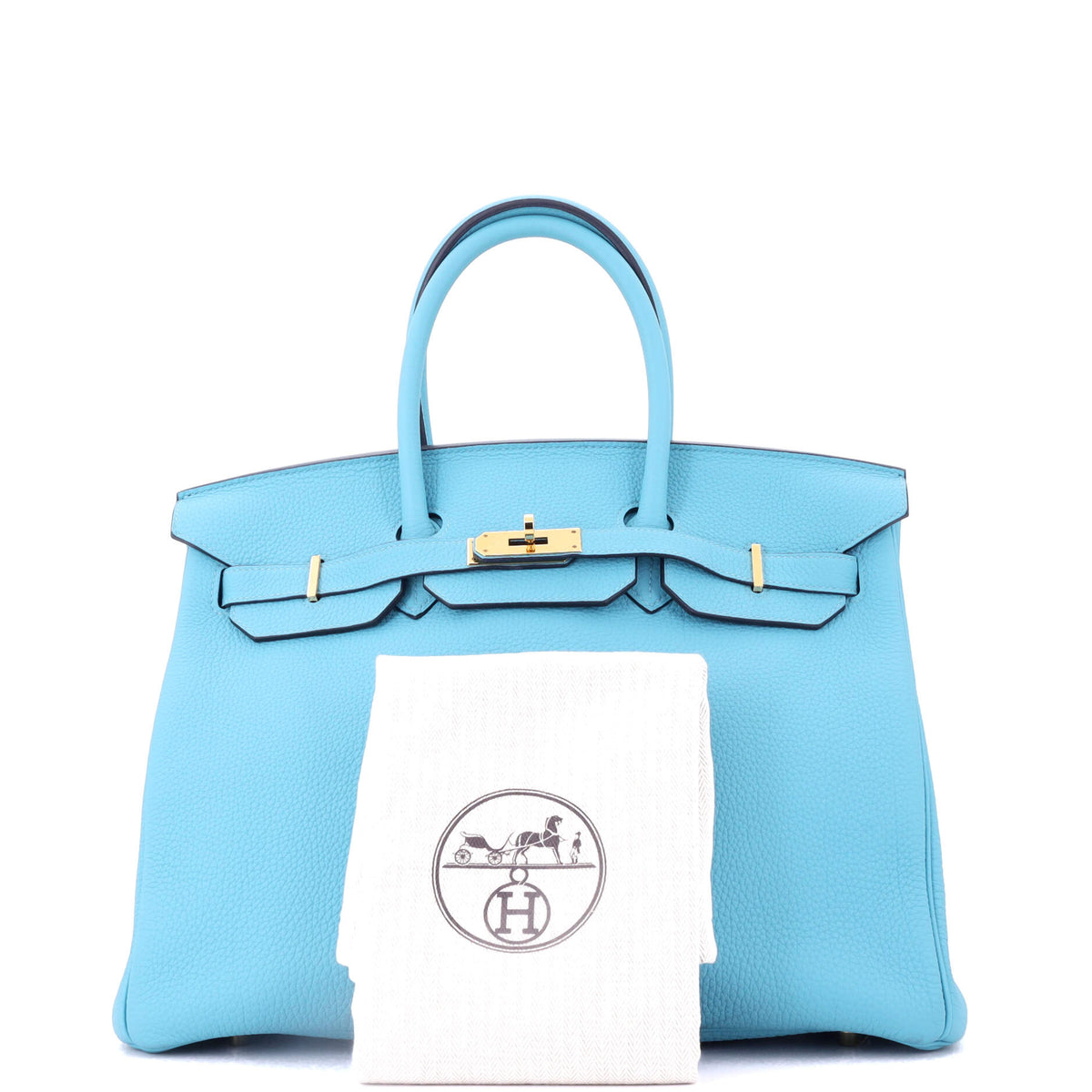 Birkin Handbag Bleu Du Nord Togo with Gold Hardware 35