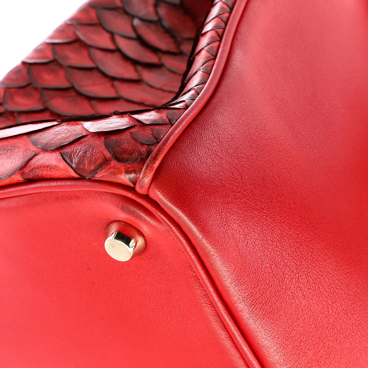 Diorissimo Tote Smooth Calfskin and Python Medium